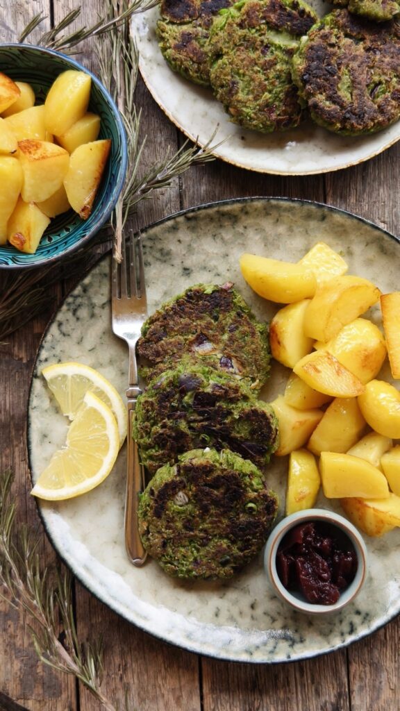 Patty vegan Erbsenpatty