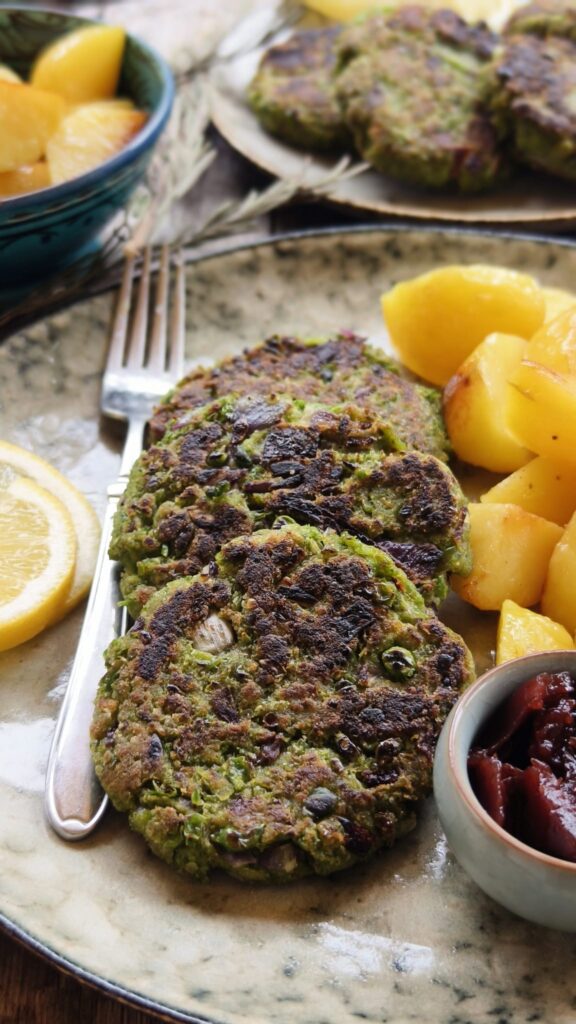 Patty vegan Erbsenpatty