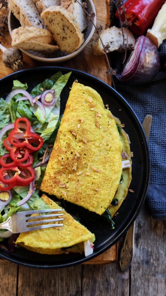 Omelett aus Mung Dhal