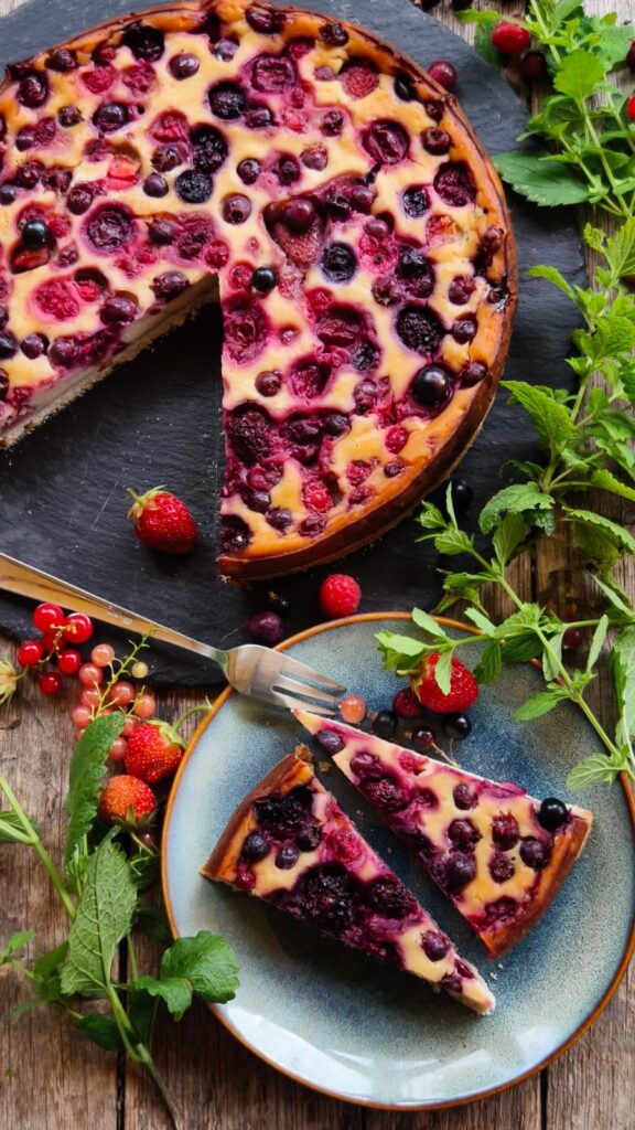 Cheesecake mit Beeren