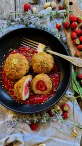 Erdbeer-Topfenknödel