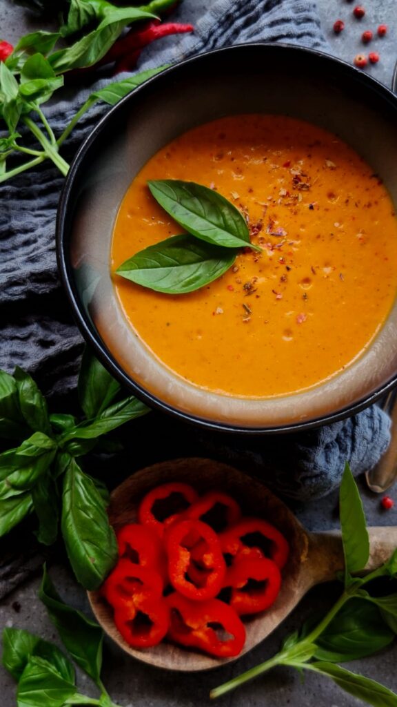 Leichtes Grillpaprika Süppchen
