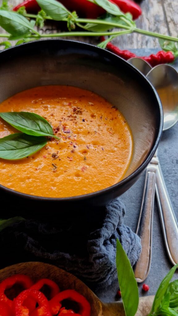 Leichtes Grillpaprika Süppchen